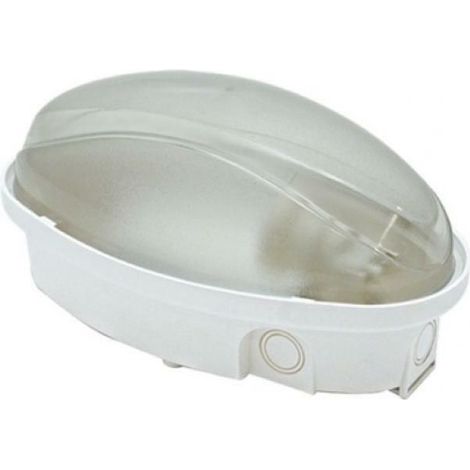 Panda midi ovale deckenleuchte 12w opaline polycarbonatkuppel ip65 62720 62720l