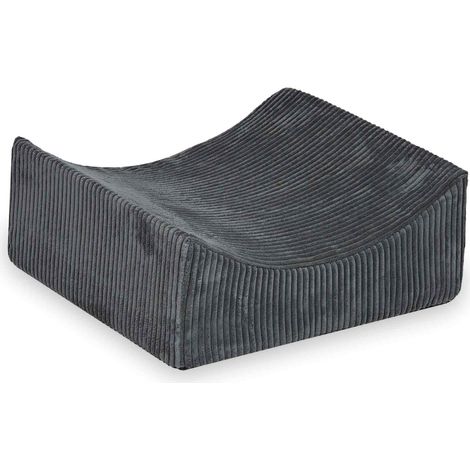 Berceau en mousse pour aire de jeux, velours côtelé graphite (1/5)