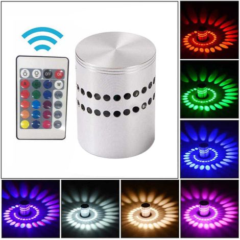 LED Wall Light with Spiral Hole, Aluminum LED Wall Lamp, Indoor Spiral Wall Light, Stable Heat Dissipation, 3W (1/5)