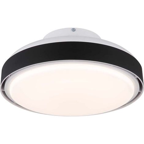 Deckenventilator Ventilator Lüfter weiß schwarz LED Farbwechsler dimmbar D 45 cm