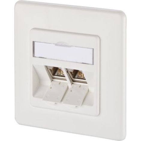 BTR NETCOM Anschlussdose, Cat.6A 2xRJ45,UP,rws TN E-DATmod-2UP-rws