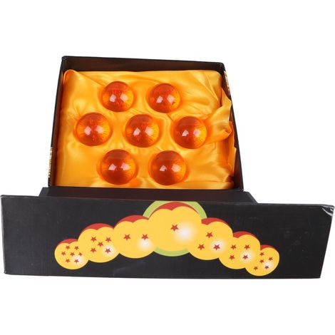 Lot de 7 boules d'anime, accessoires de cosplay, acrylique, objets de collection, reproduction de haute qualité, boules étoiles transparentes, 3,5 cm (1/5)