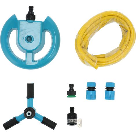 Arroseur rotatif 360° Générique GS-360 PVC robuste Irrigation pelouse jardin diamètre 8m débit 0.8m³/h base stable (1/5)