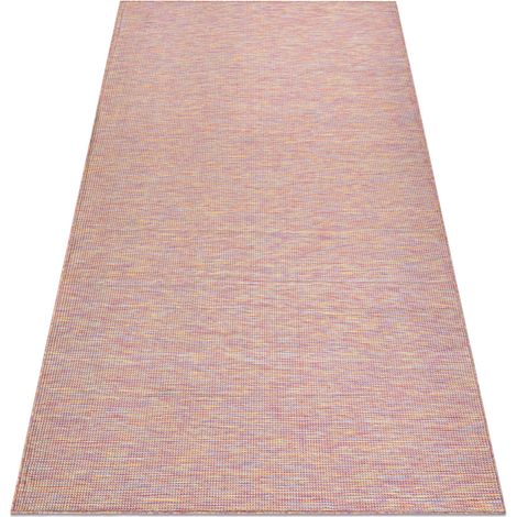 Alfombra sisal PATIO 2778 Tejido plano rosado / azul / beige pink 78x150 cm
