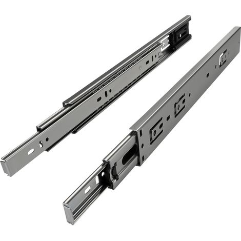 Vollauszug belastbar bis 45 kg Länge 600 mm mit Selbsteinzug Teleskopauszug Schubladenauszug Schubladenschiene KV2 von SO-Tech