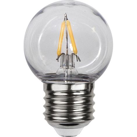 Star Trading Lampe LED E27 G45 Outdoor Lightning PC Cover Filament, couverture en polycarbonate, blanc chaud, LED, 6,8 cm
