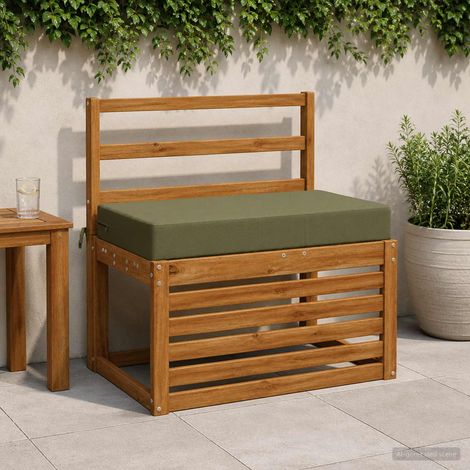vidaXL Back Cushion SOEST 100% Polyester Olive Green 70 x 40 x 10 cm (1/5)