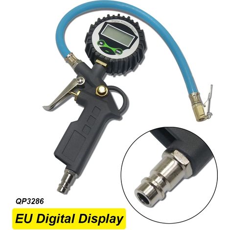 Manomètre numérique Neoteck pour pneus de voiture (norme UE), écran LCD, rétroéclairage LED, testeur de pression des pneus, contrôle de la pression des pneus