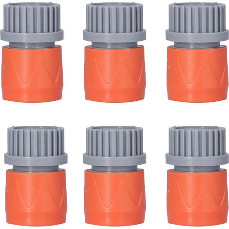 6 raccords de tuyau en plastique robuste, résistants aux acides et à la rouille, adaptateurs de tête d'aspiration pour piscine et jardin, norme US (1/5)