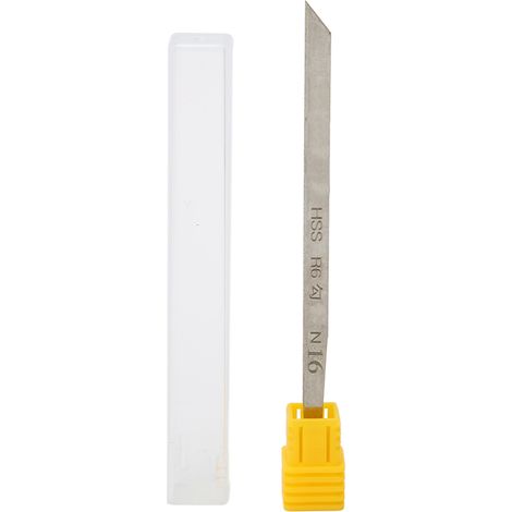 Lame de gravure N16 en acier au tungstène, manche ergonomique, outil de ciselage pour bijoux, pointe de coupe précise (1/5)