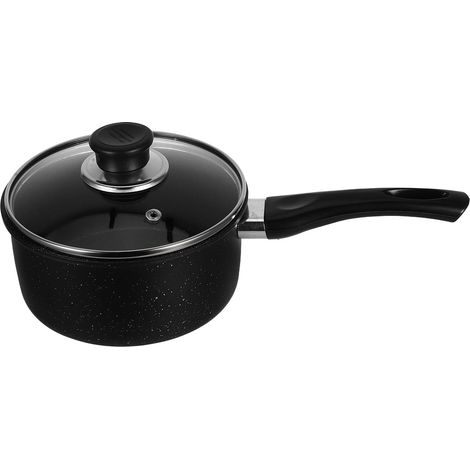 Casserole antiadhésive de 16 cm avec couvercle, casserole Maifanstone pour 1 à 3 personnes (1/5)