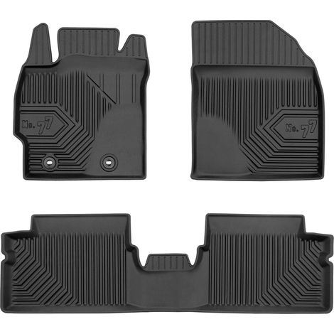 Tapis de Sol de Voiture pour Toyota Auris I 2006-2012 TPE Imperméable Noir 3Pcs (1/5)