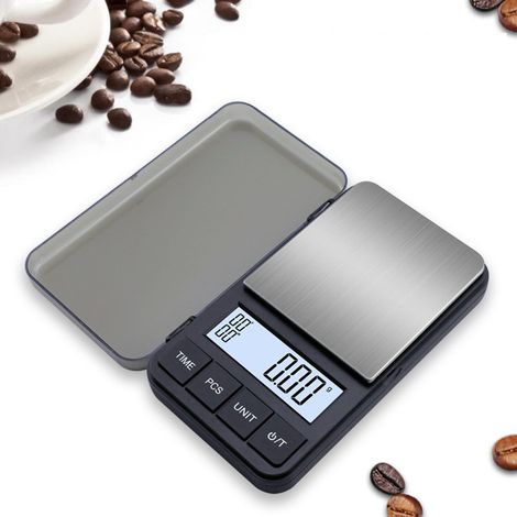 Mini-Präzisionswaage im Taschenformat, Kaffeewaage, tragbare Schmuckwaage