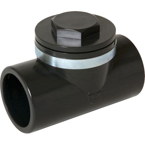 Clapet anti-retour NICOLL CARH PVC 90° D40 Noir
