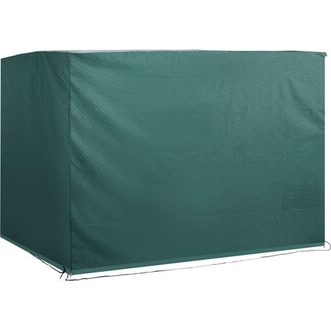 Telo protettivo impermeabile per mobili da giardino 215 x 155 x 150 cm in polietilene verde scuro (1/5)