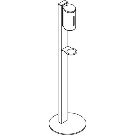 HEWI 950.06.103XA Distributeur de désinfectant Colonne basic (1/3)