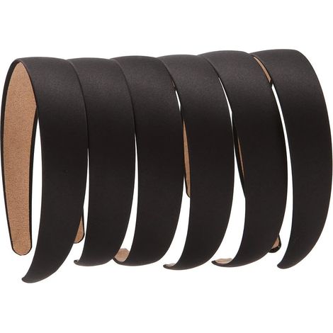 Lot de 6 serre-têtes Yishenyishi - Rigides - Antidérapants - 2,5 cm de large - Pour femme (1/5)