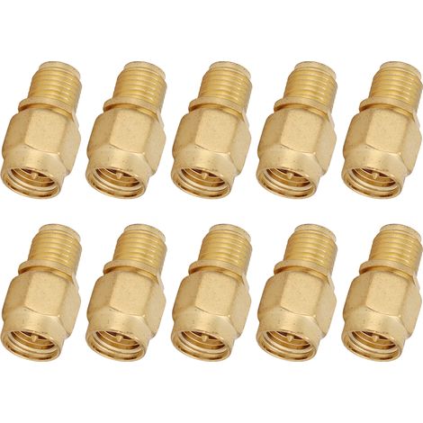 10 Stück HF-Koaxialstecker SMA J auf RPSMA K Kabeladapter-Instrumentenkonvertierungsset (1/5)