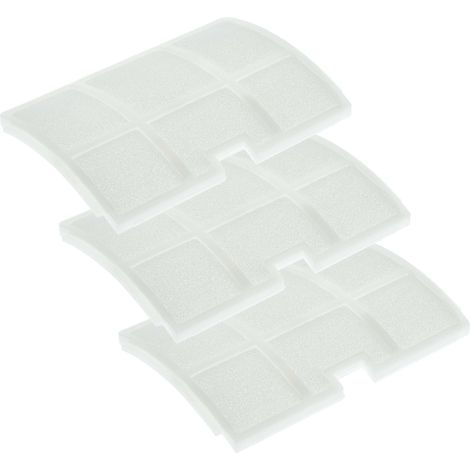 vhbw 3x Staubsaugerfilter kompatibel mit Sebo Automatic X3, XP, X4, X1, X2, X5, XP 3, XP 2 Staubsauger - Abluftfilter Weiß (1/4)