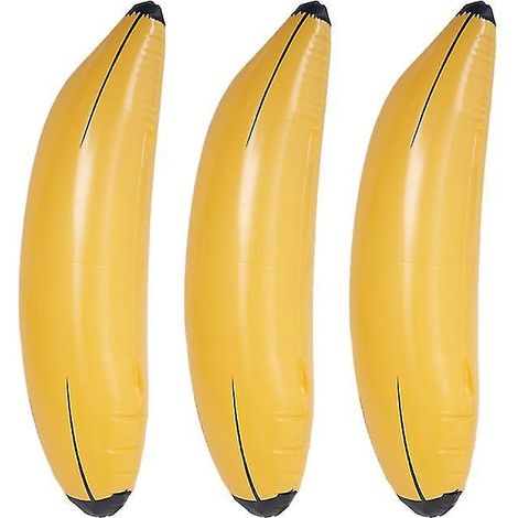 Lot de 3 jouets bananes en PVC (1/3)