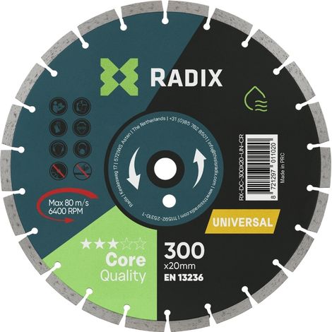 Radix - Universele diamantschijf - 300 x 20 mm - core (1/3)