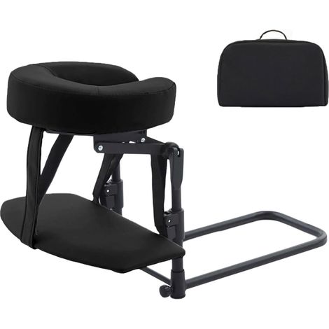 Cadre de massage ergonomique pliable à 180 degrés pour un usage domestique Tête pliable réglable avec sac de transport en mousse à mémoire de forme pour massage au lit (1/5)