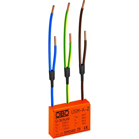 OBO Bettermann Módulo de protección contra sobretensiones para todos los sistemas de instalación 255V, 5092460