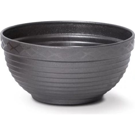 Pot à fleurs en terre cuite 3L MISA 260x260x113 mm, Gris foncé