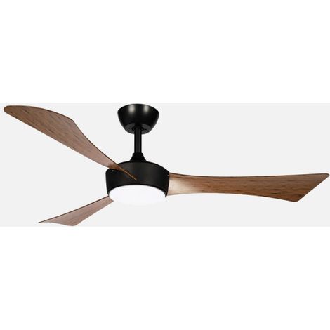 Ventilador Dc Tormos 18w Negro/roble 3aspas 6vel.132d 2250 Lm 300045006500Kk Remoto+memoria+temporizador