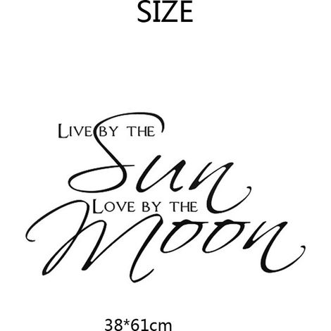 Stickers muraux « La vie au soleil » pour salon et chambre – Décoration murale attrayante (1/5)