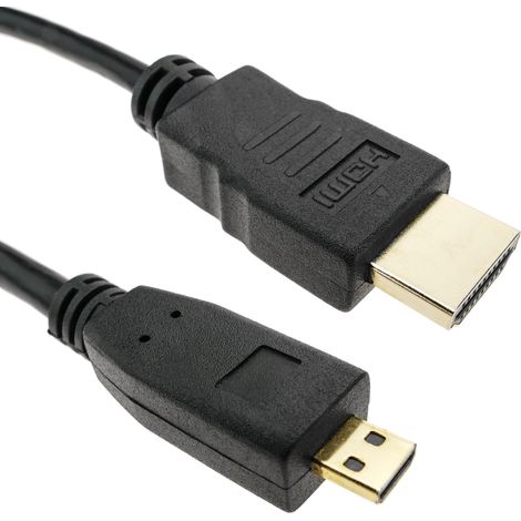 BeMatik - Câble HDMI type A 1.4 mâle vers HDMI type D mâle 50 cm (1/5)