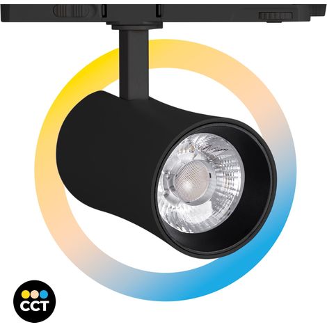 Architektonischer LED CCT 3-Phasen-Schienenstrahler - 20W - CRI