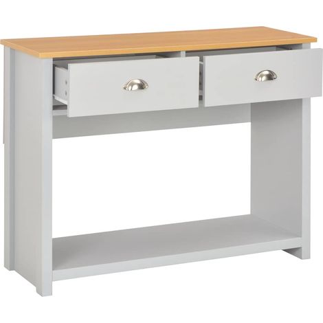 Maison Exclusive - Tavolo Consolle Grigio 97x35x76 cm (1/5)