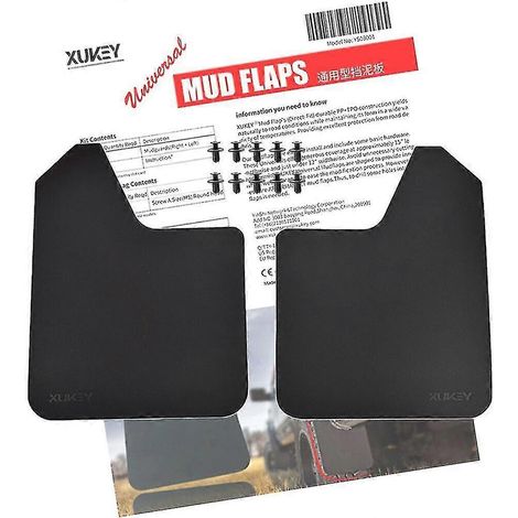 4 bavettes garde-boue pour Ford Focus ST RS SE ST170 ST225 ST250 ST300 RS500 Mk Mk2 Mk3 Mk35 Mk4 2 3 4 - Lot de 2 pièces - Noir