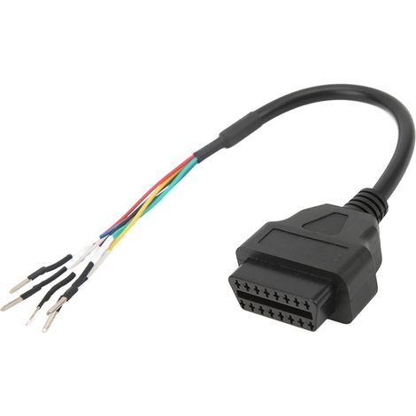 16-poliger OBD2-Stecker (weiblich), K-Line CAN-Diagnosekabel, Prüfkabel, Starthilfekabel (1/5)