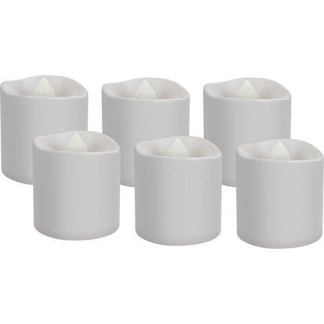 Goobay Set di candele LED bianco caldo ricaricabili USB