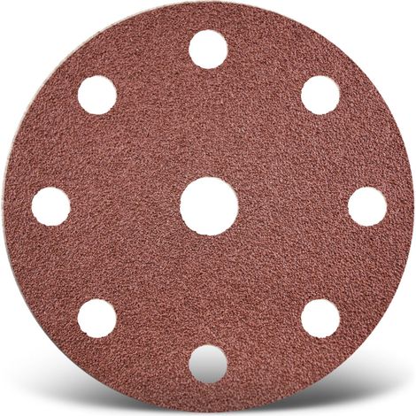 MENZER Red Klett-Schleifscheiben, 150 mm, 9-Loch, f. Exzenterschleifer, Normalkorund (50 Stk.) K150