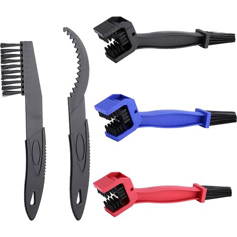SHINING HOUSE5 Pièces Brosse de Nettoyage pour Chaîne de Moto, Kit de Nettoyage de Chaîne de Vélo, Brosse de Nettoyage, Brosse de Chaîne, Entretien Velo, Brosses de Nettoyage, Brosse de Nettoyage (1/5)