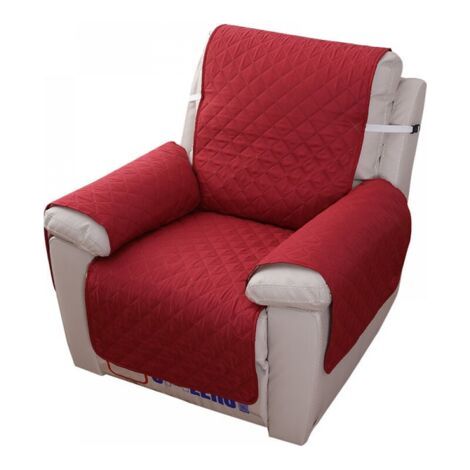 Housse Fauteuil Relax 1 Place, Housse de Canapé Protecteur Inclinable Imperméable pour Chambre (Rouge 55×200) (1/4)