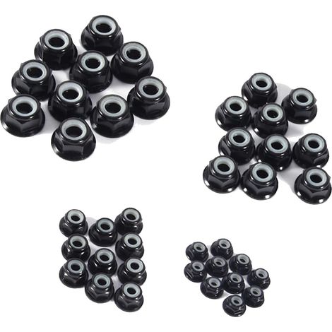 Écrous autobloquants à insert nylon M5 POCREATION, hexagonaux en (1/5)