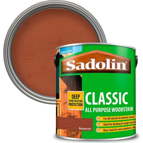 Sadolin 5012897 Classic Wood Protection Redwood 2.5 litre SAD5012897