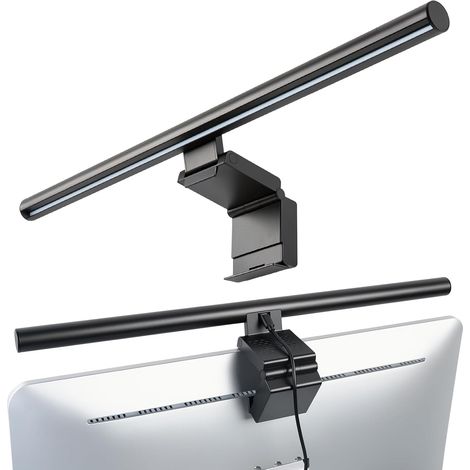 Lampe Ecran PC, Monitor Light Bar de 50 cm avec Commande Tactile, Température de Couleur Réglables, Barre Lumineuse LED USB avec Câble USB pour la Lecture, le Travail de Bureau et les Jeux (1/5)