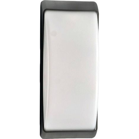 TRADE SHOP - Applique A Parete Per Esterno Lampada Da Muro Balconi Terrazzo Attacco E27 Ip54 567wb-h320 - Grigio Scuro (1/5)