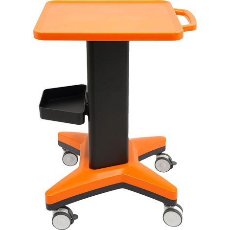 Servierwagen, strapazierfähiges Material, mühelose Mobilität, Orange (1/2)