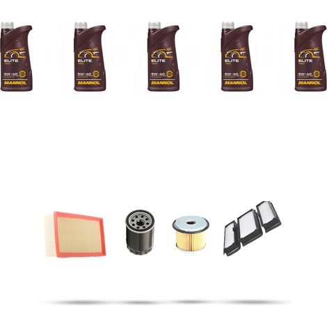 Kit tagliando 4 FILTRI e 5L OLIO compatibile con Citroen Dispatch I 1.9 td 68kw dal 1996 (1/5)