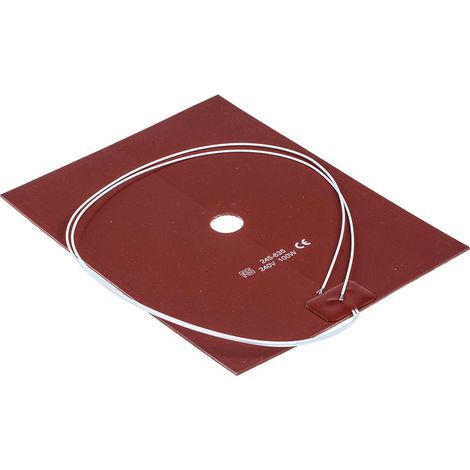 Tapis chauffant en silicone Rectangle RS PRO, 240 V c.a., 100 W, 150 x 200mm ( Prix pour 1 )