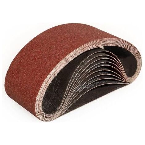Sollbry – Bandes abrasives 100x610mm – 12 pièces grain 80 – Pour ponçage bois, aluminium, plastique – Antistatiques et lavables - mm-12 (1/5)