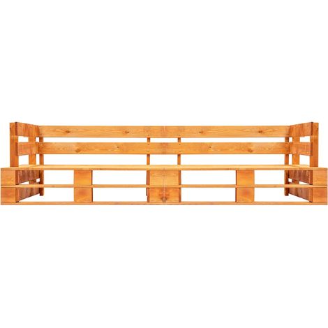 Maison Exclusive - Garten-Palettensofa 2-Sitzer Honigbraun Holz (1/3)
