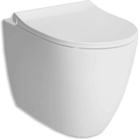 WC Vitra Sento filo muro a terra rimless bianco opaco cod. 7985B001-0075 (1/2)