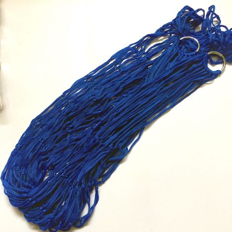 Hamac - Maille en nylon - Respirant - Portable pour l'extérieur - Sac de rangement + 2 cordes épaisses